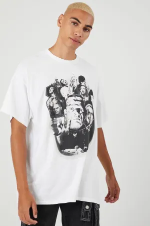 Forever 21 Men's Frankenstein Graphic T-Shirt White/Black Forever 21