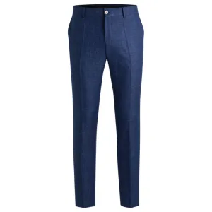 Formal trousers in micro-patterned stretch fabric