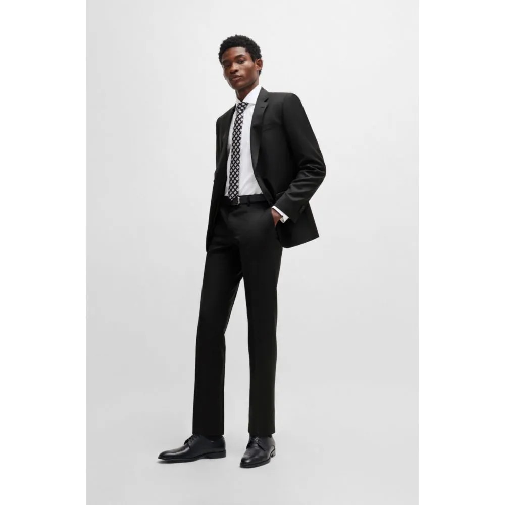 Formal trousers in virgin-wool serge