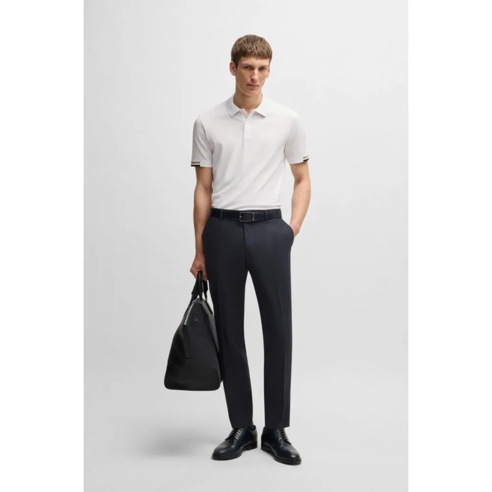 Formal trousers in washable super-flex fabric