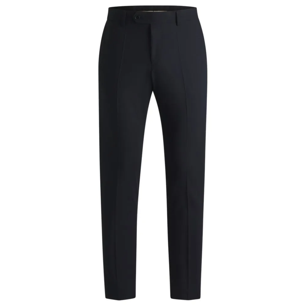 Formal trousers in washable super-flex fabric