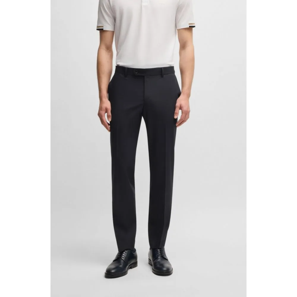 Formal trousers in washable super-flex fabric