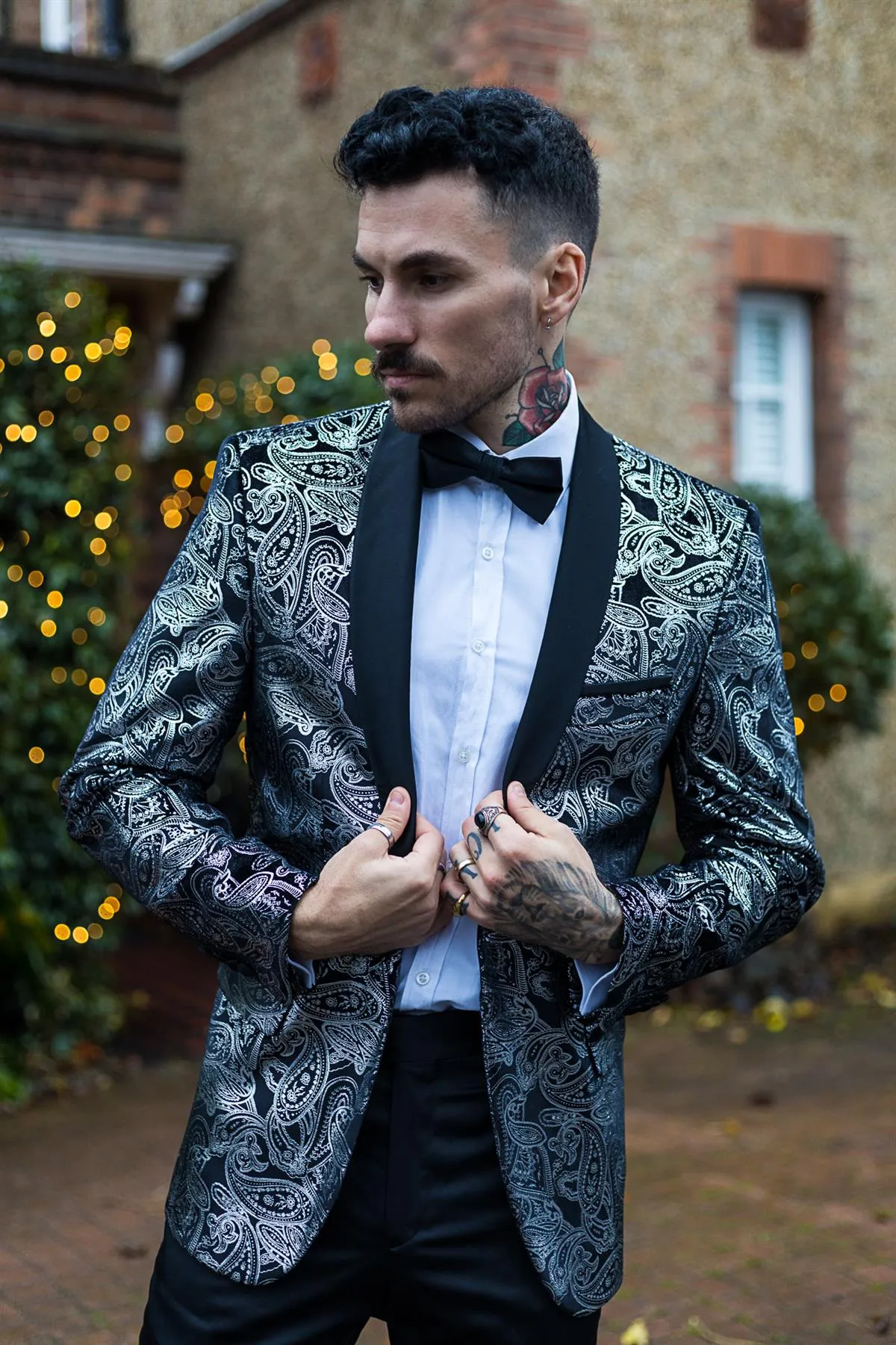 Formal Velvet Paisley Blazer