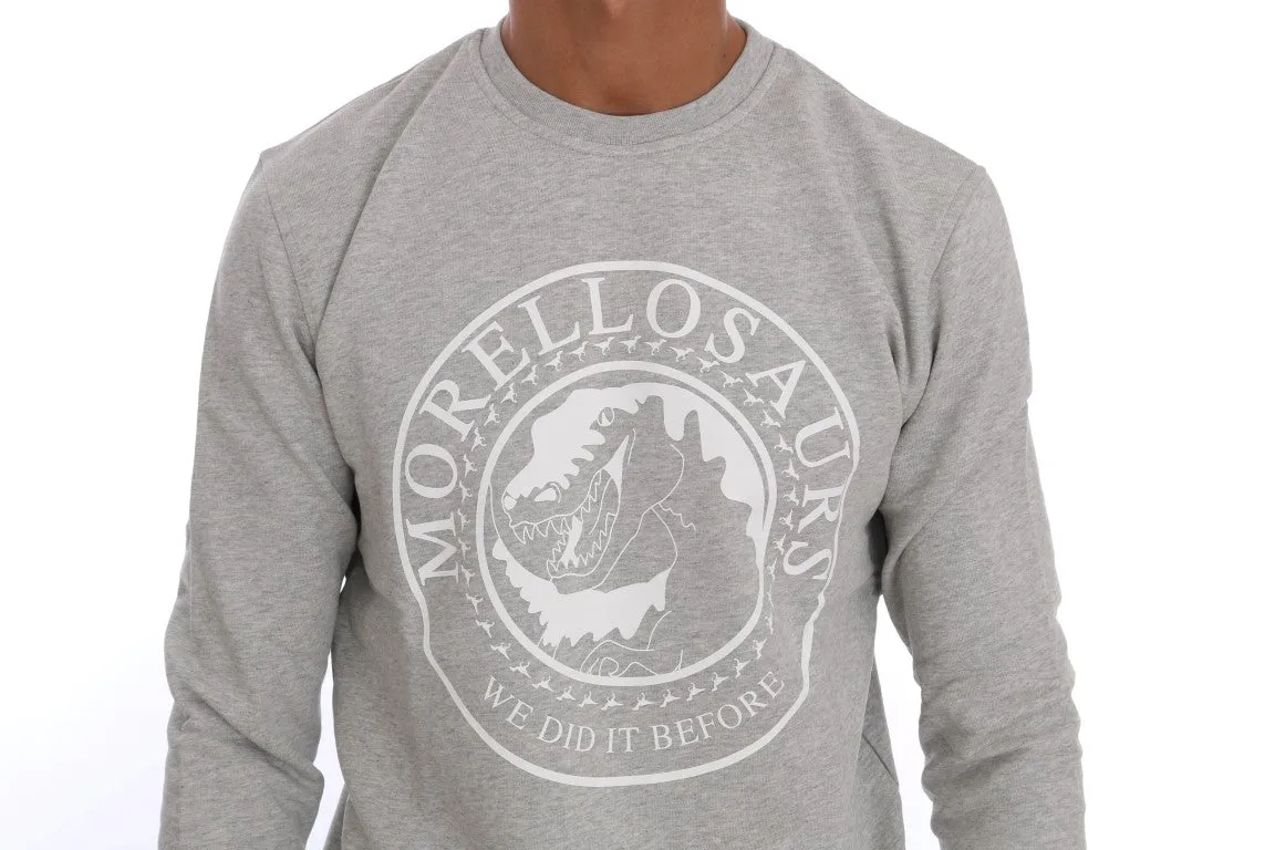 Frankie Morello  Cotton Crewneck Pullover Men's Sweater