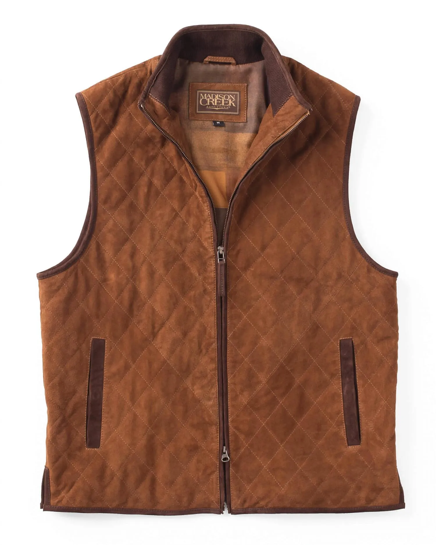 Goat Leather Vest In Whisky