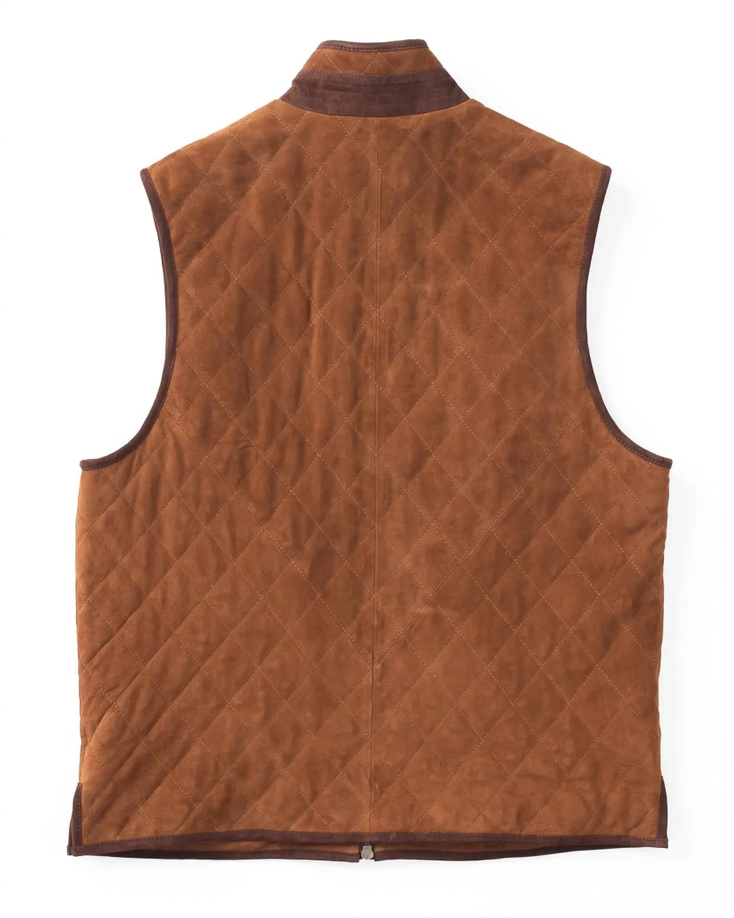 Goat Leather Vest In Whisky
