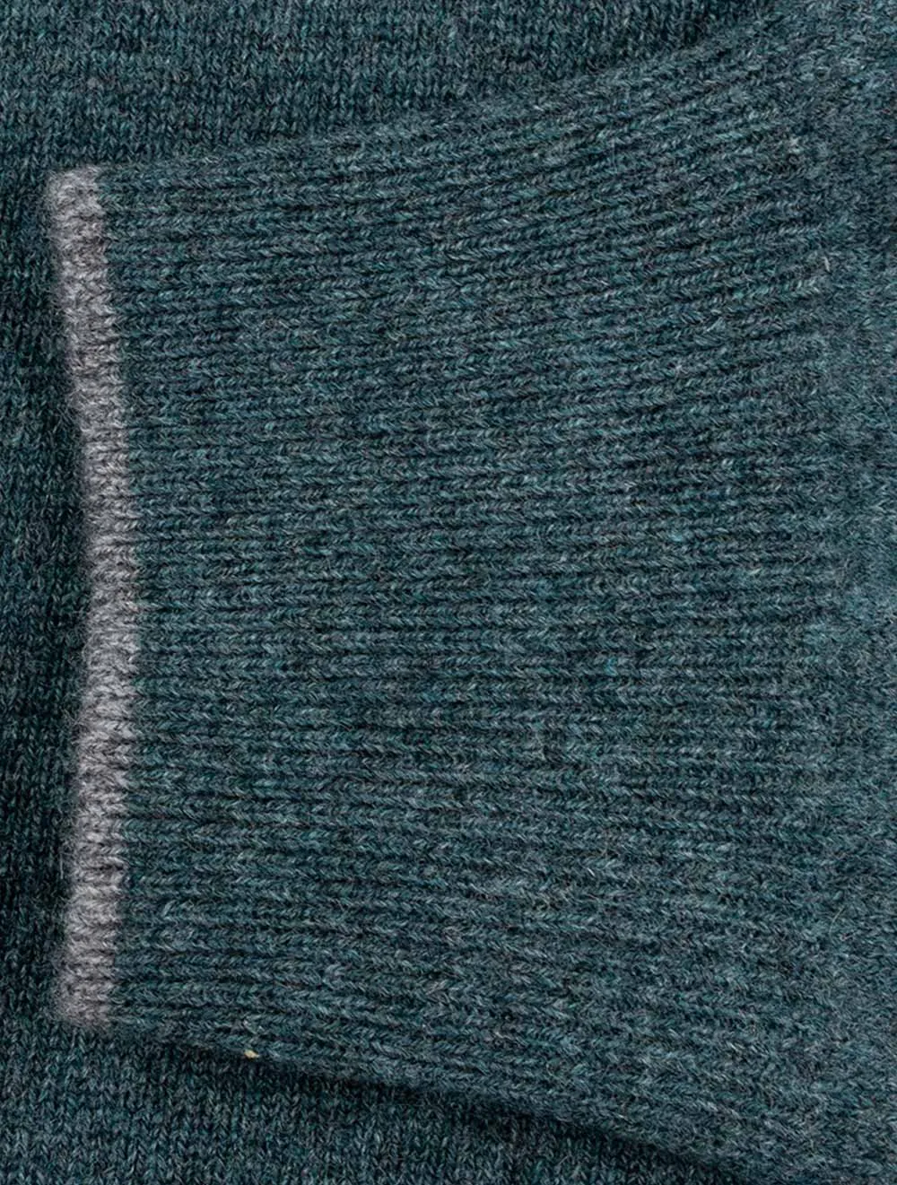 Half Zip Wool And Cashmere Green