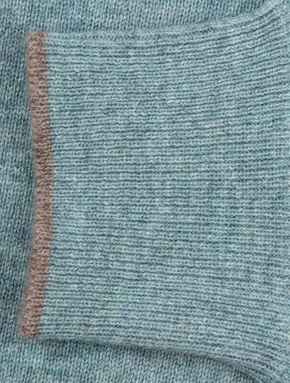 Half Zip Wool And Cashmere Mint