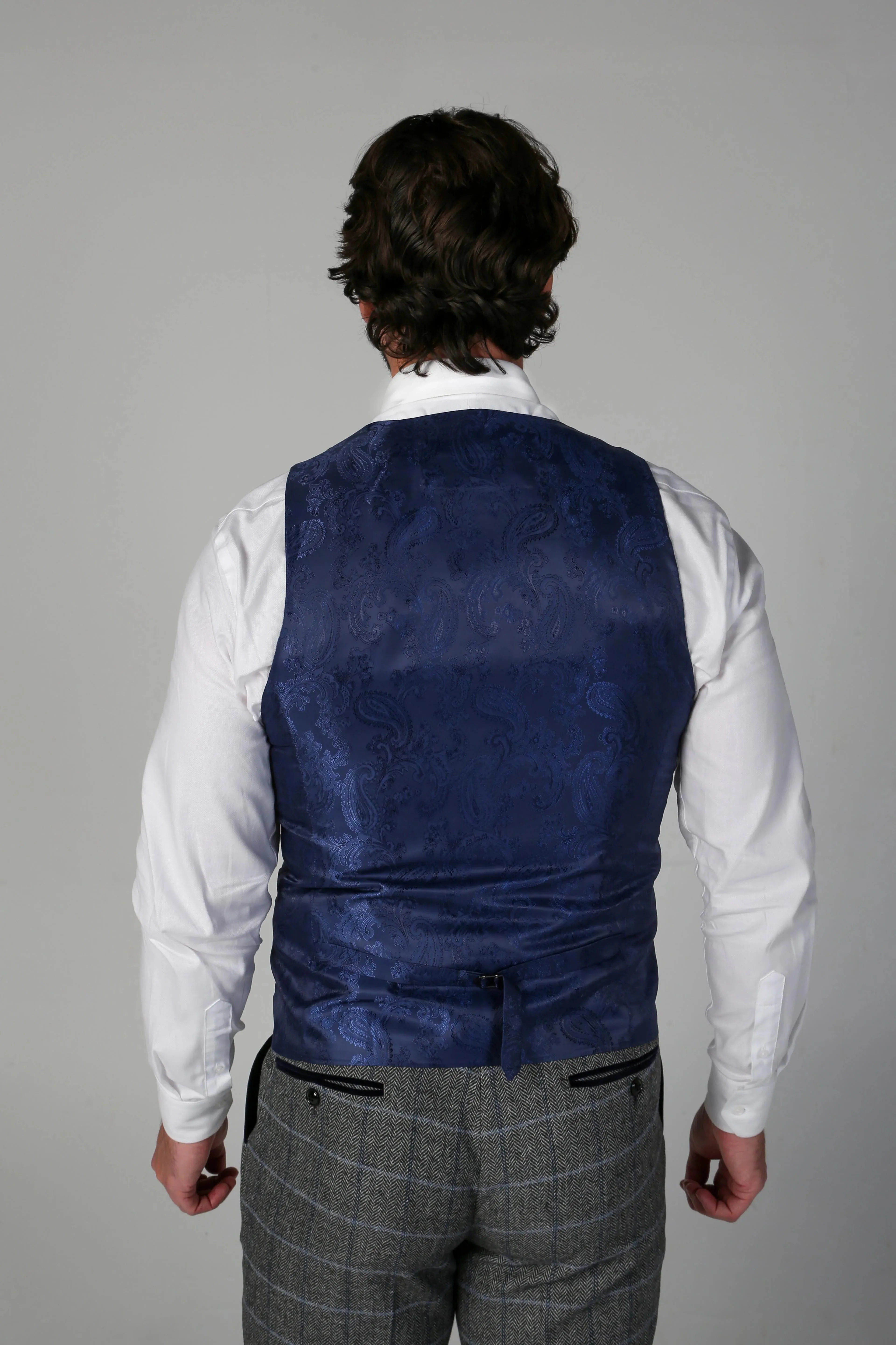 Harris Tweed Grey Waistcoat