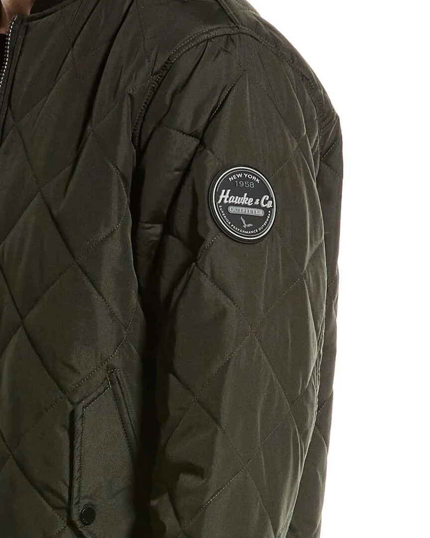 Hawke & Co. Diamond Quilted Bomber Jacket