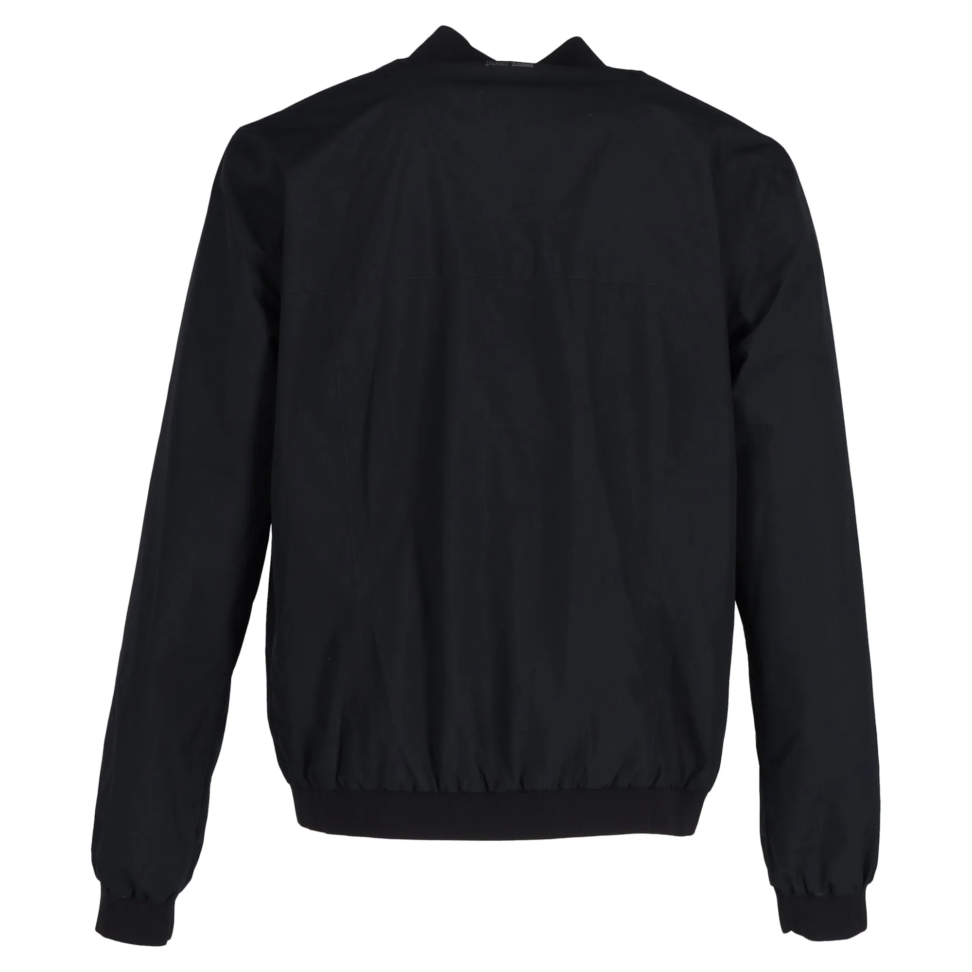 Herno Zip-Up with Pockets Bomber Jacket in Black Polyester