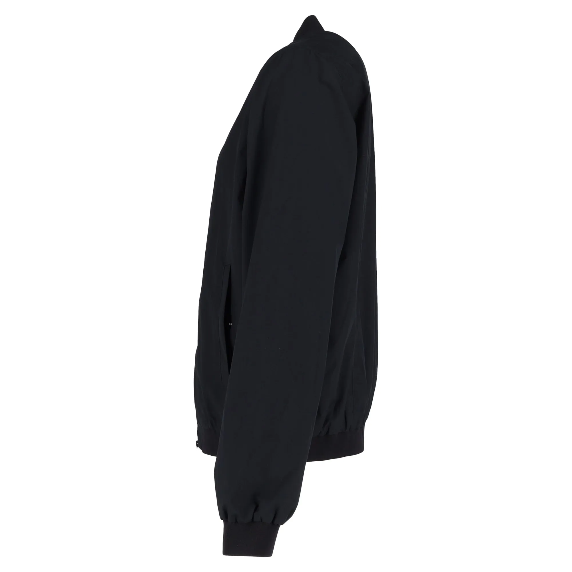 Herno Zip-Up with Pockets Bomber Jacket in Black Polyester