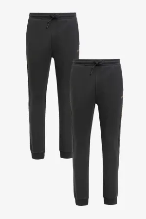Hugo Boss Men's Hadiko 2 US Black Gold Cotton Joggers Track Pants