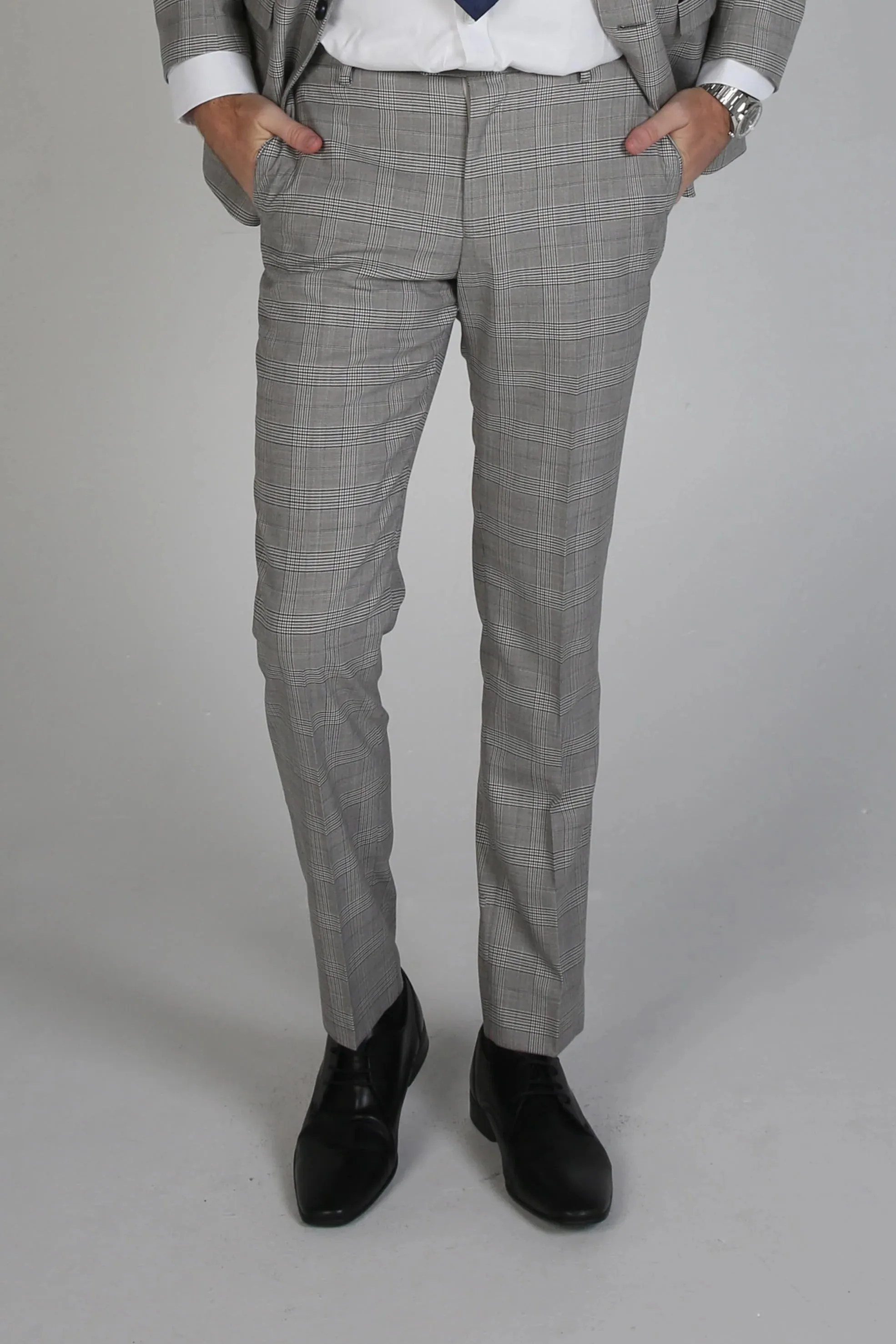 Hugo Check Formal Trousers