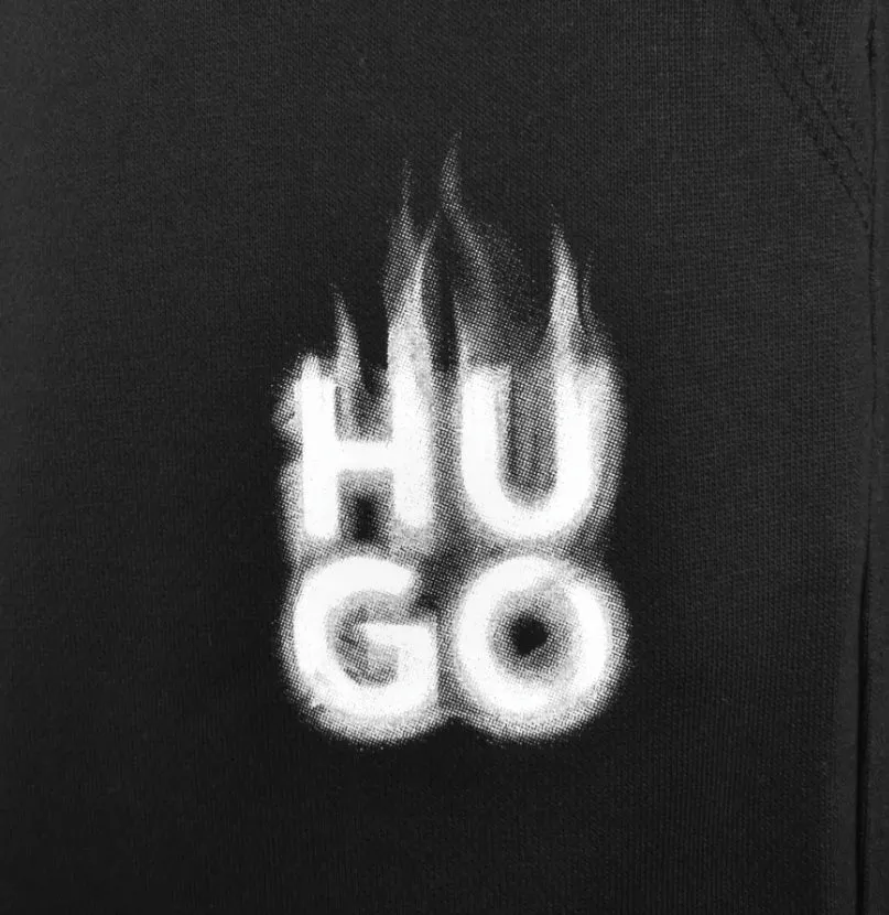 Hugo Men's Dilbero Smoke Logo Track Pants, Black