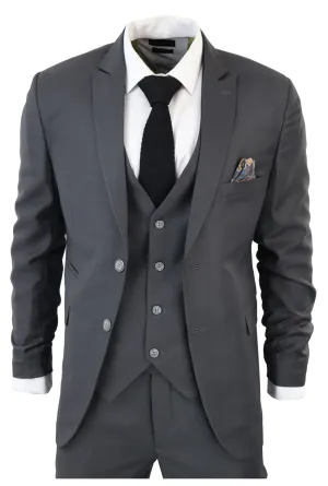 IM1 Classic Plain 3 Piece Suit
