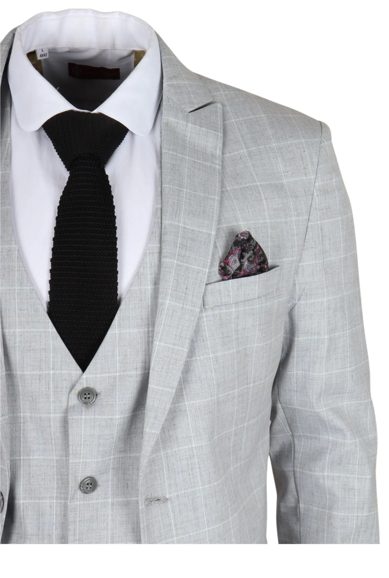IM3 Checked Tailored Fit Suit