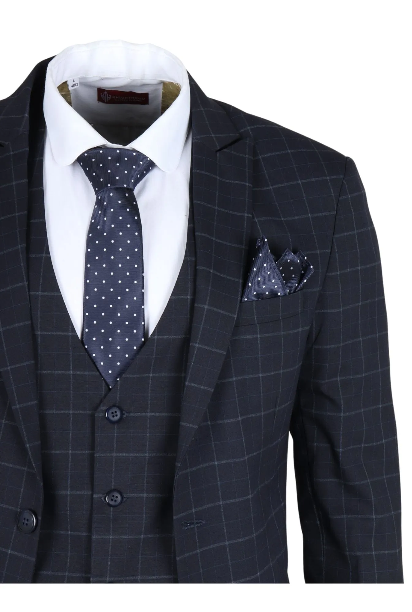 IM3 Checked Tailored Fit Suit