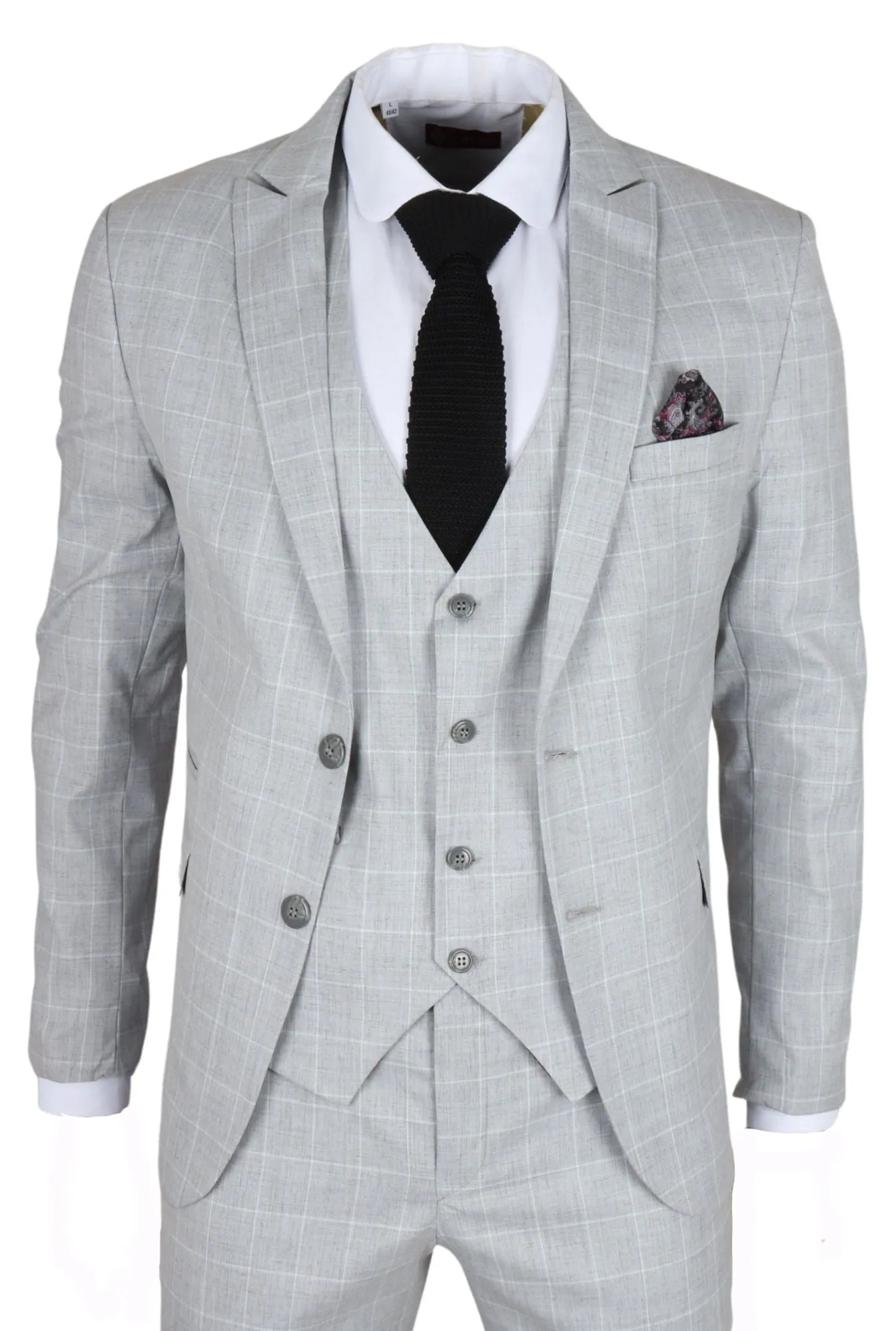 IM3 Checked Tailored Fit Suit