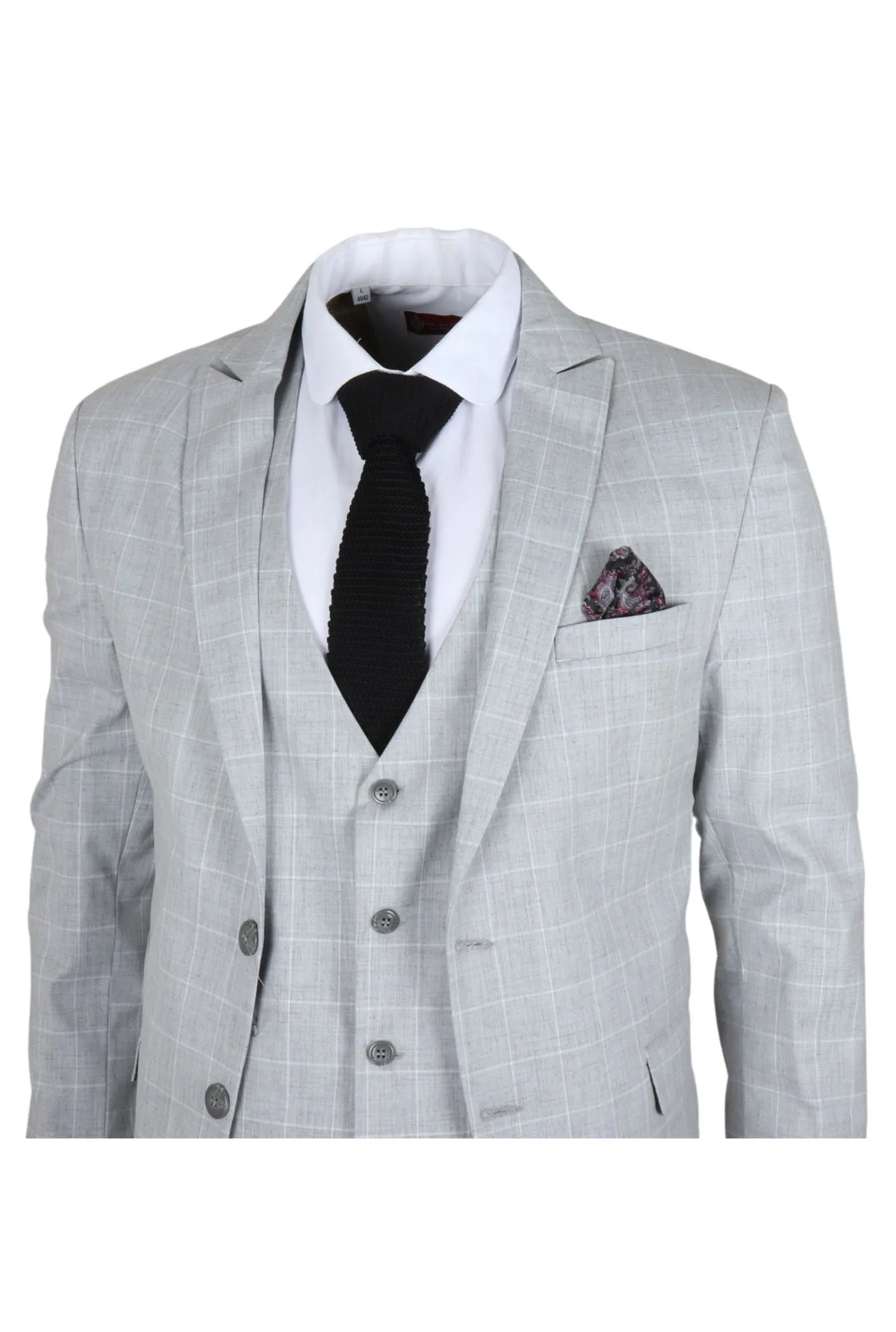 IM3 Checked Tailored Fit Suit