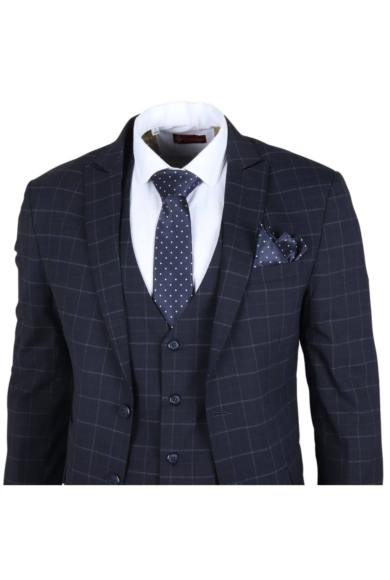 IM3 Checked Tailored Fit Suit