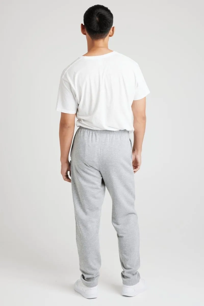 INSPORT MEN'S ASPEN GREY TRACKPANTS (OPEN LEG) Cothing_Mens-Insport