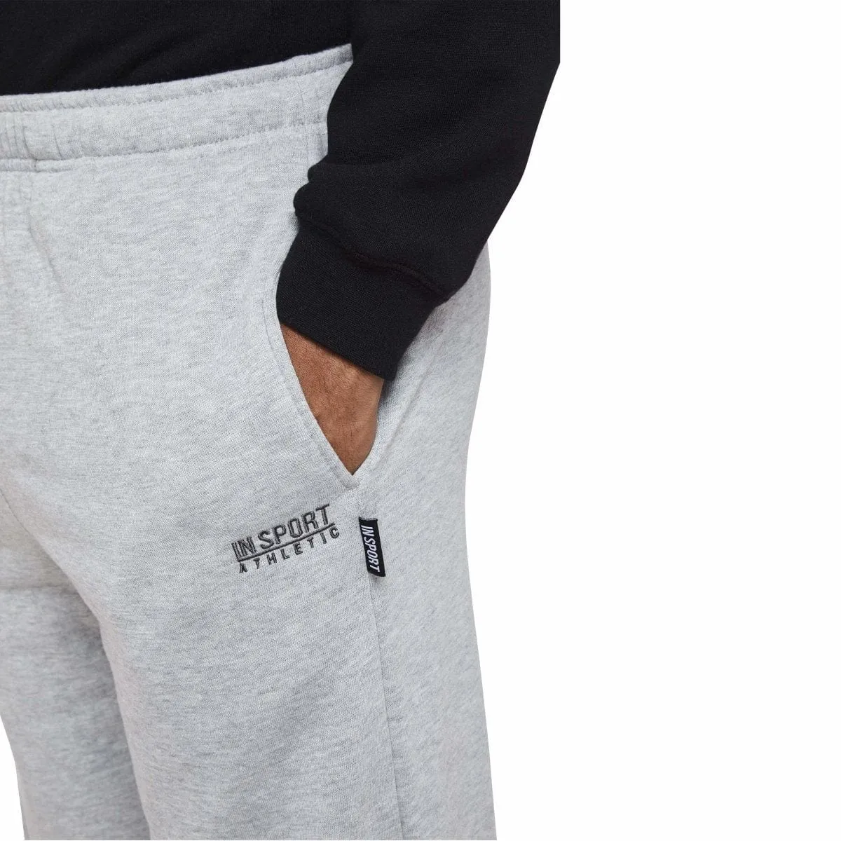 INSPORT MEN'S ASPEN GREY TRACKPANTS (OPEN LEG) Cothing_Mens-Insport