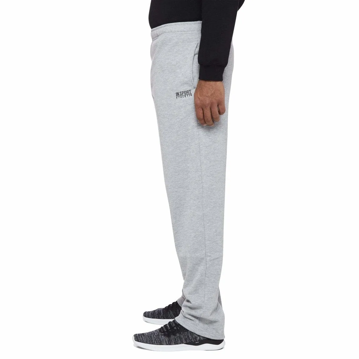 INSPORT MEN'S ASPEN GREY TRACKPANTS (OPEN LEG) Cothing_Mens-Insport