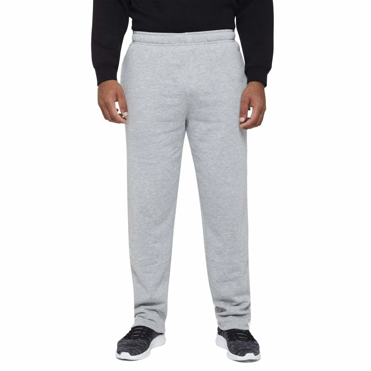 INSPORT MEN'S ASPEN GREY TRACKPANTS (OPEN LEG) Cothing_Mens-Insport