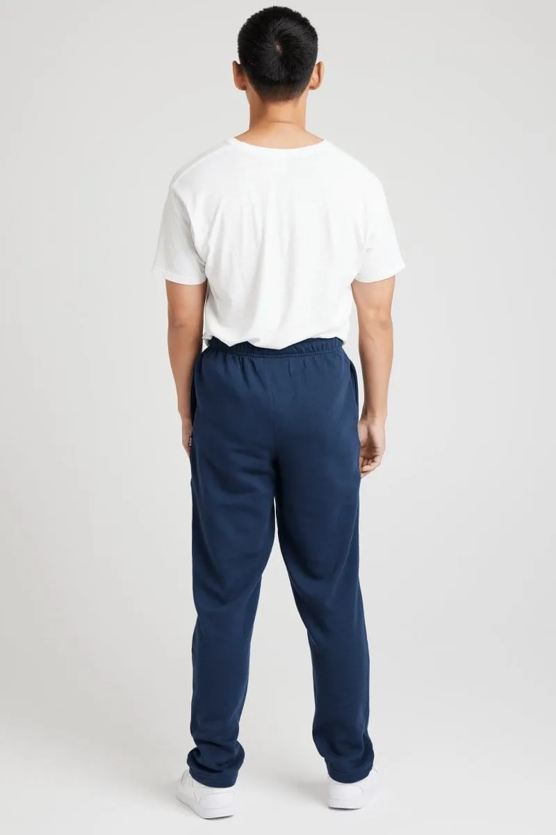 INSPORT MEN'S ASPEN NAVY TRACKPANTS (OPEN LEG) Cothing_Mens-Insport