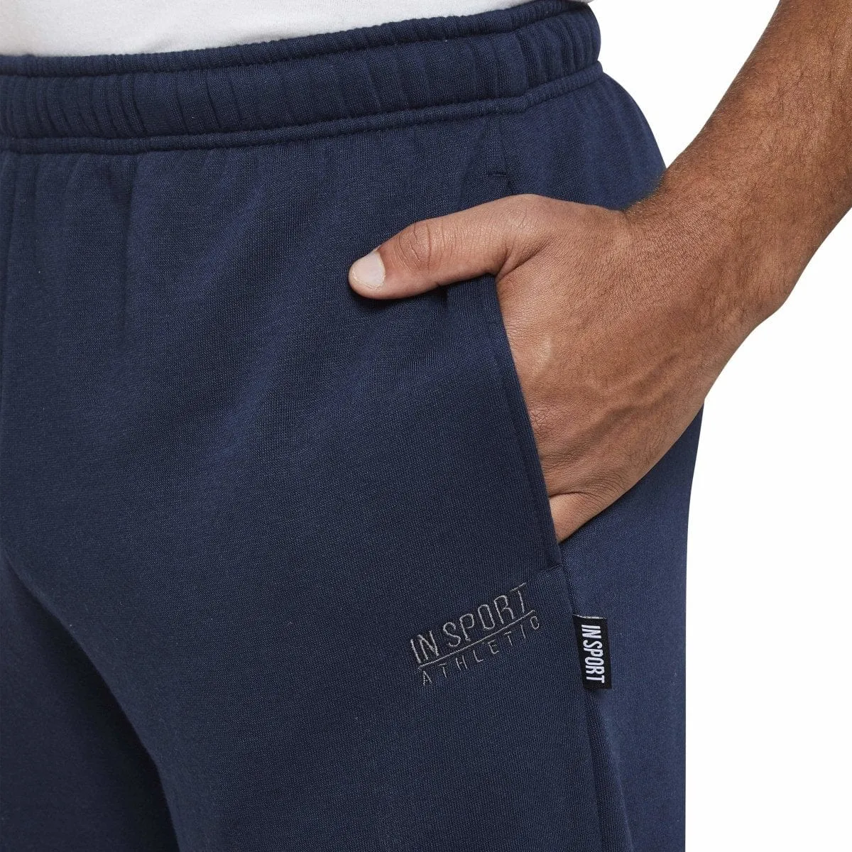 INSPORT MEN'S ASPEN NAVY TRACKPANTS (OPEN LEG) Cothing_Mens-Insport