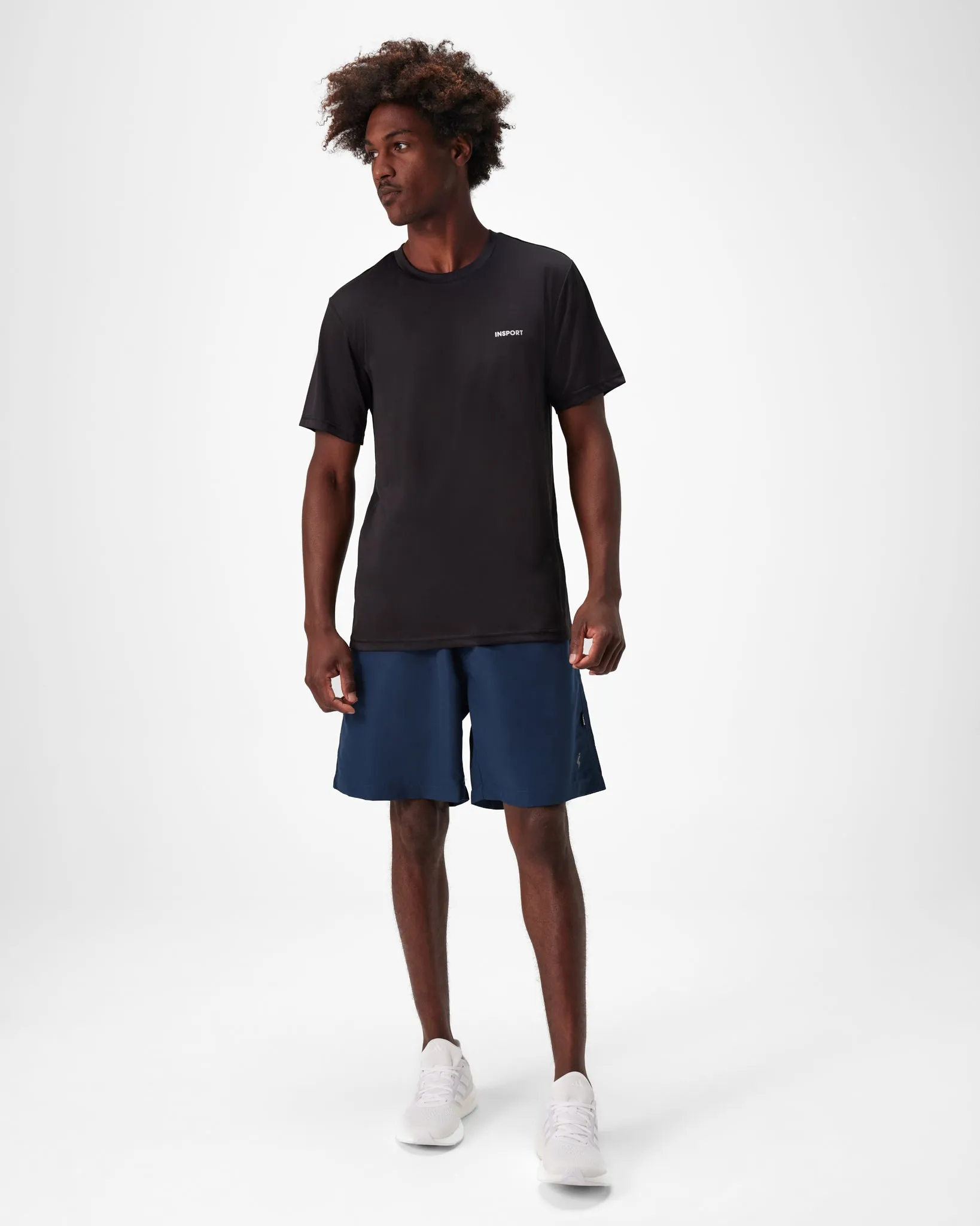 INSPORT MEN'S MIAMI NAVY RUNNING SHORTS Cothing_Mens-Insport
