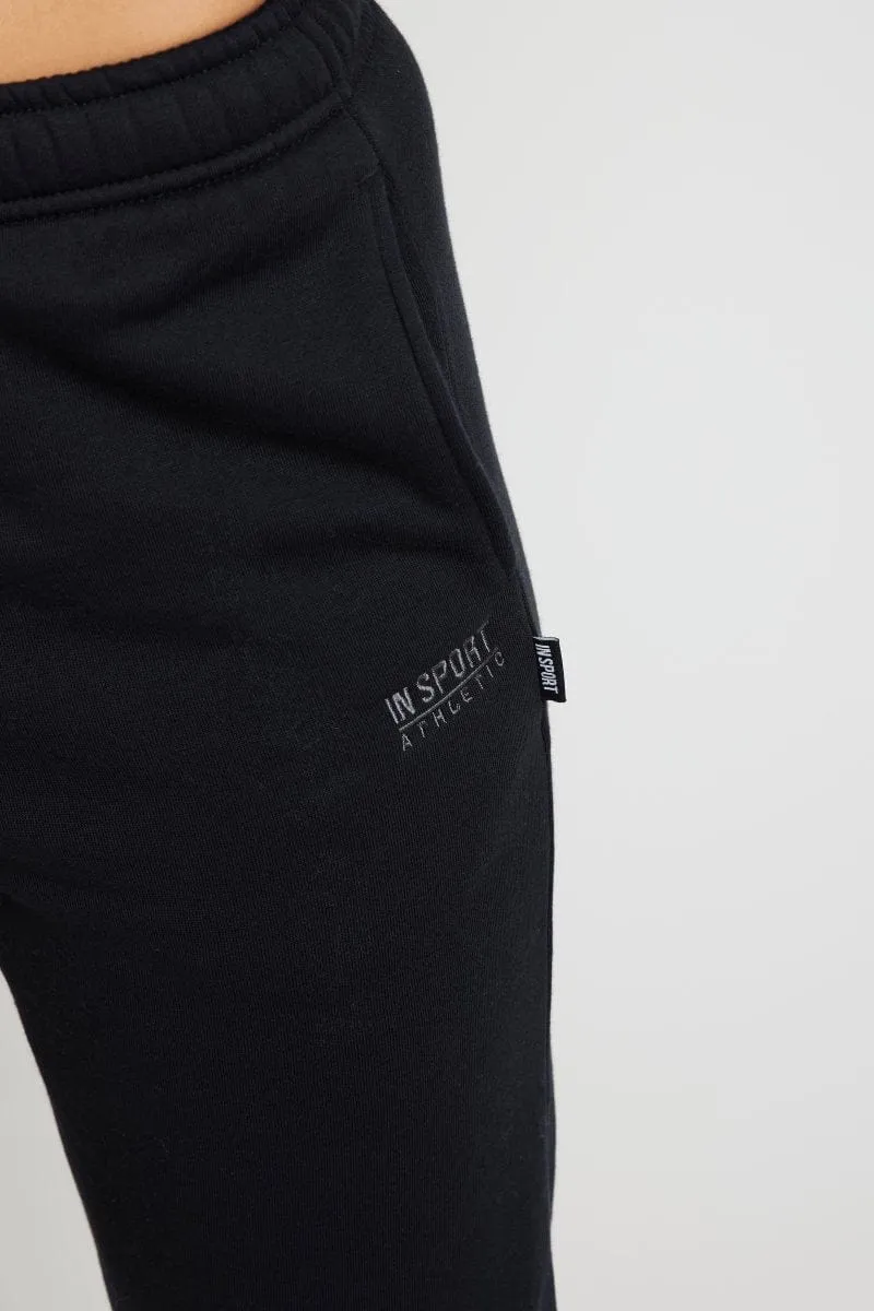 INSPORT UNISEX ALASKA BLACK ELASTIC LEG TRACKPANTS Cothing_Mens-Insport