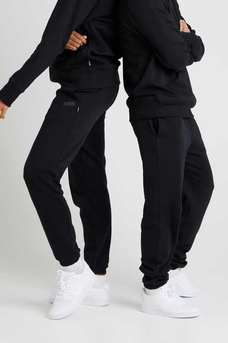 INSPORT UNISEX ALASKA BLACK ELASTIC LEG TRACKPANTS Cothing_Mens-Insport