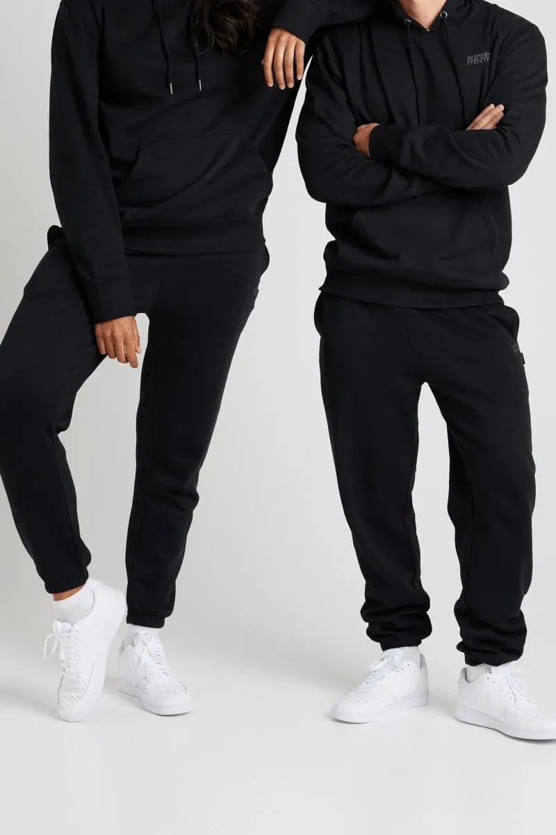 INSPORT UNISEX ALASKA BLACK ELASTIC LEG TRACKPANTS Cothing_Mens-Insport