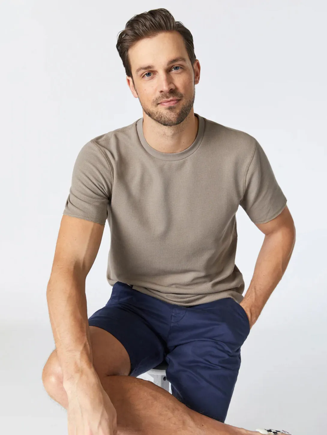 Jacob Short - Dark Navy Twill Mavi Clothing