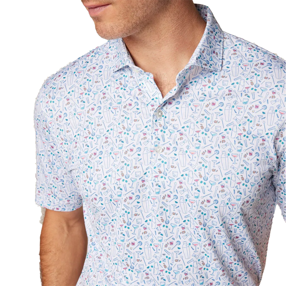 Johnnie-O Cocktail Chemistry Polo