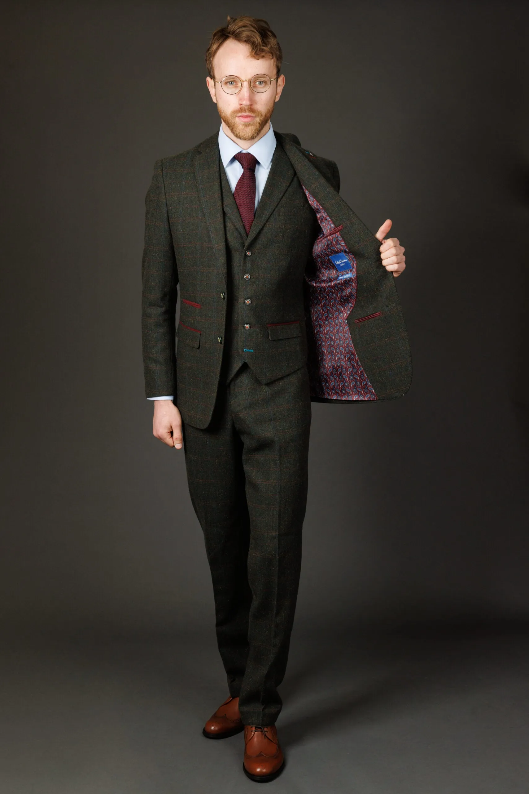 Joshua 3 Piece Tweed Suit