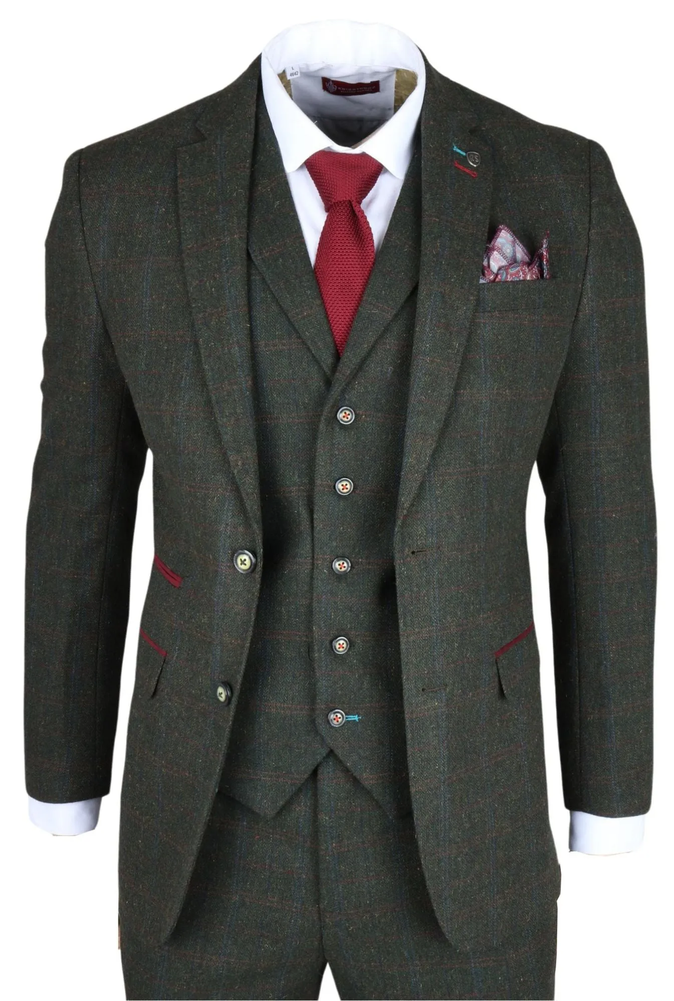 Joshua 3 Piece Tweed Suit