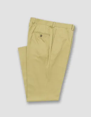 KHAKI COTTON DRILL CLOTH TROUSER - CLASSIC FIT