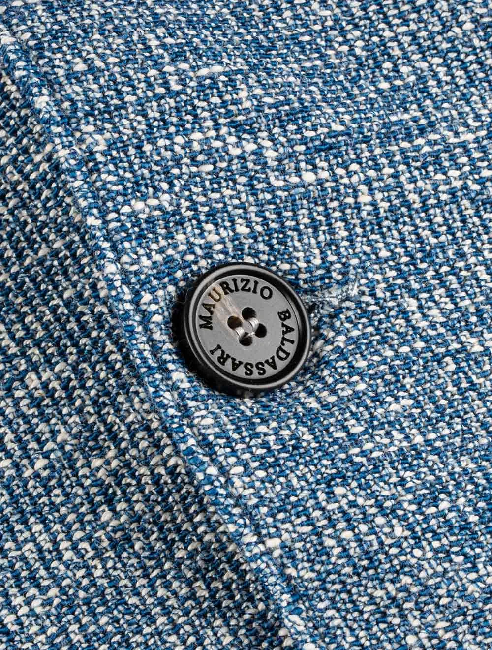 Knit Ribbed Swacket Blue