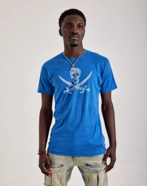 LA Pop Art Word Art Pirate Skull Tee