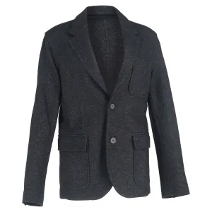 Lanvin Single-Breasted Blazer with Pockets in Black Wool