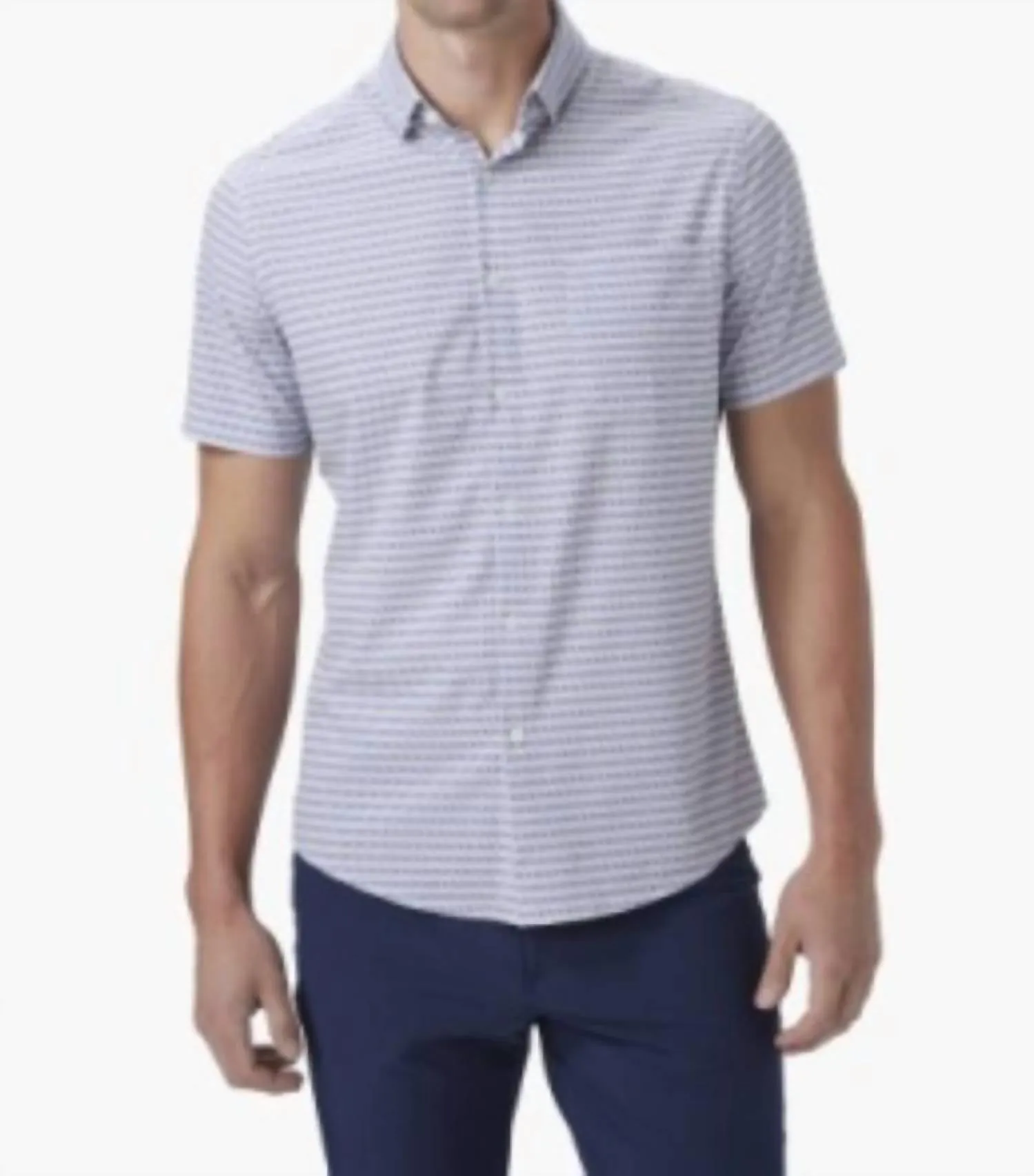 Leeward Short Sleeve Dress Shirt In Light Pastel Pink