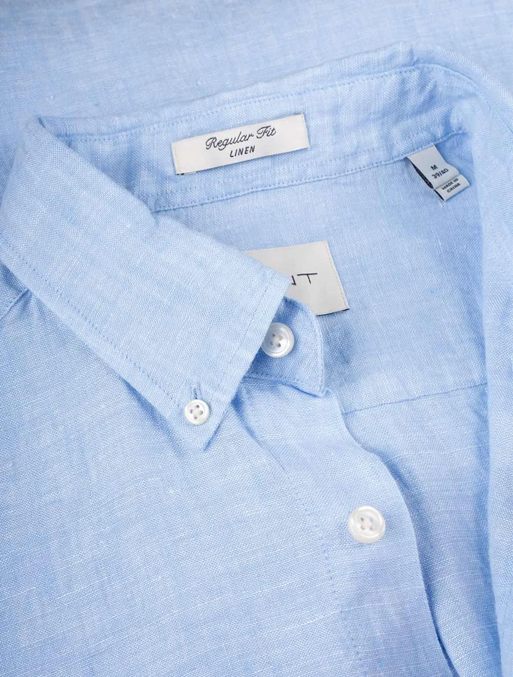 Linen Regular Fit Shirt Capri Blue