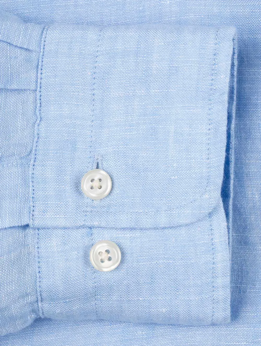 Linen Regular Fit Shirt Capri Blue