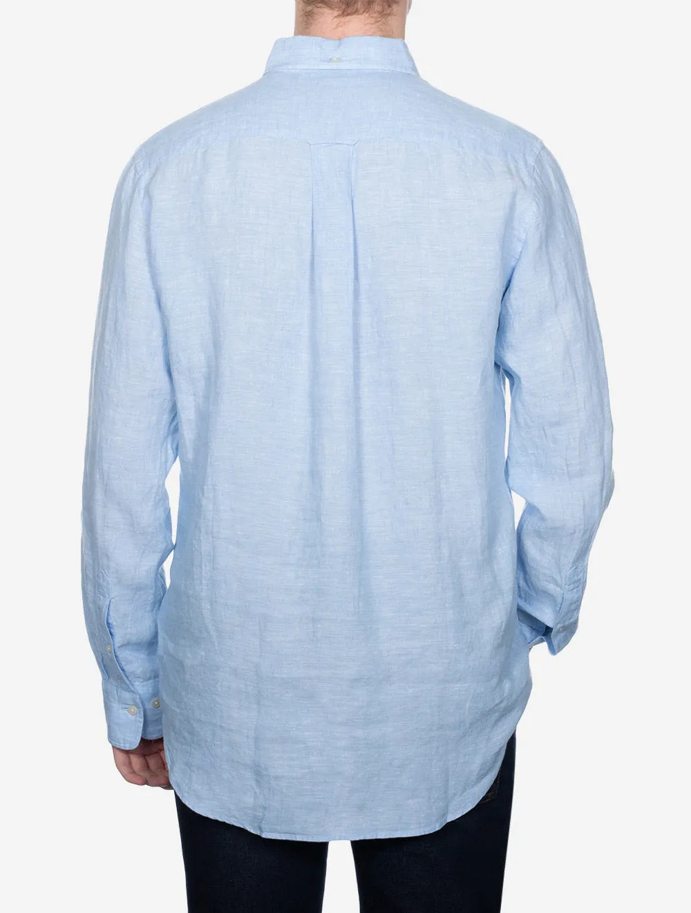 Linen Regular Fit Shirt Capri Blue