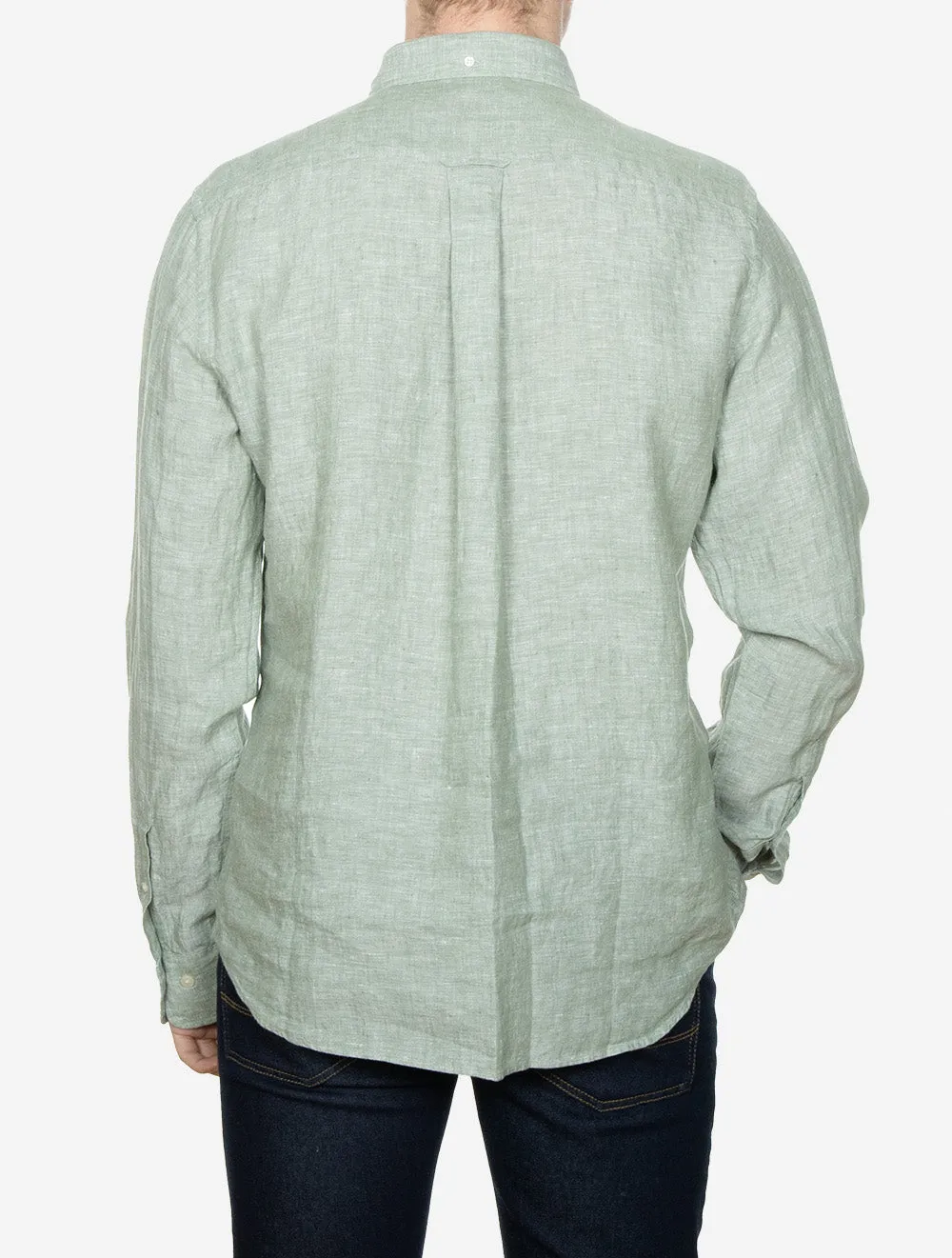 Linen Regular Fit Shirt Kalamata Green