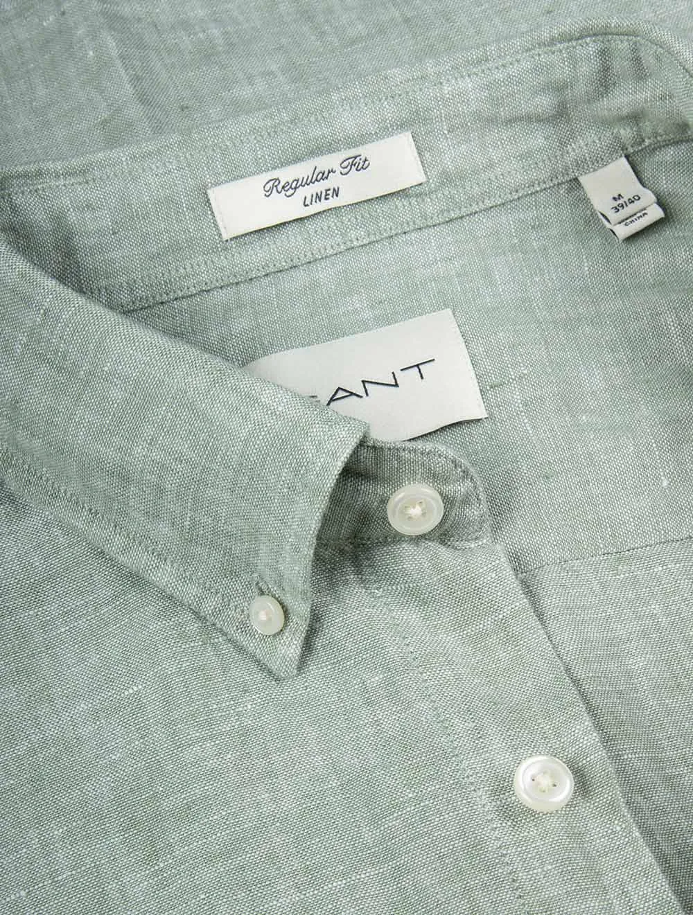 Linen Regular Fit Shirt Kalamata Green