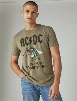 Lucky Brand Acdc Fly Tee 378 Olive Lucky Brand